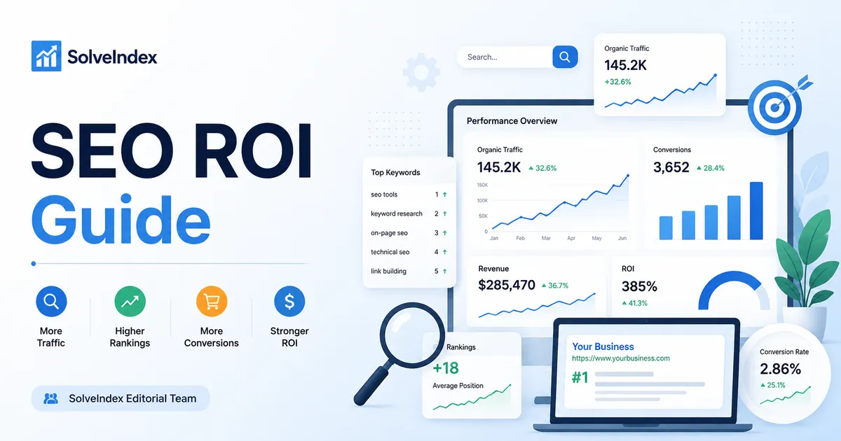 SEO ROI Guide: Formula, Costs, Forecasting and Measurement - visual guide